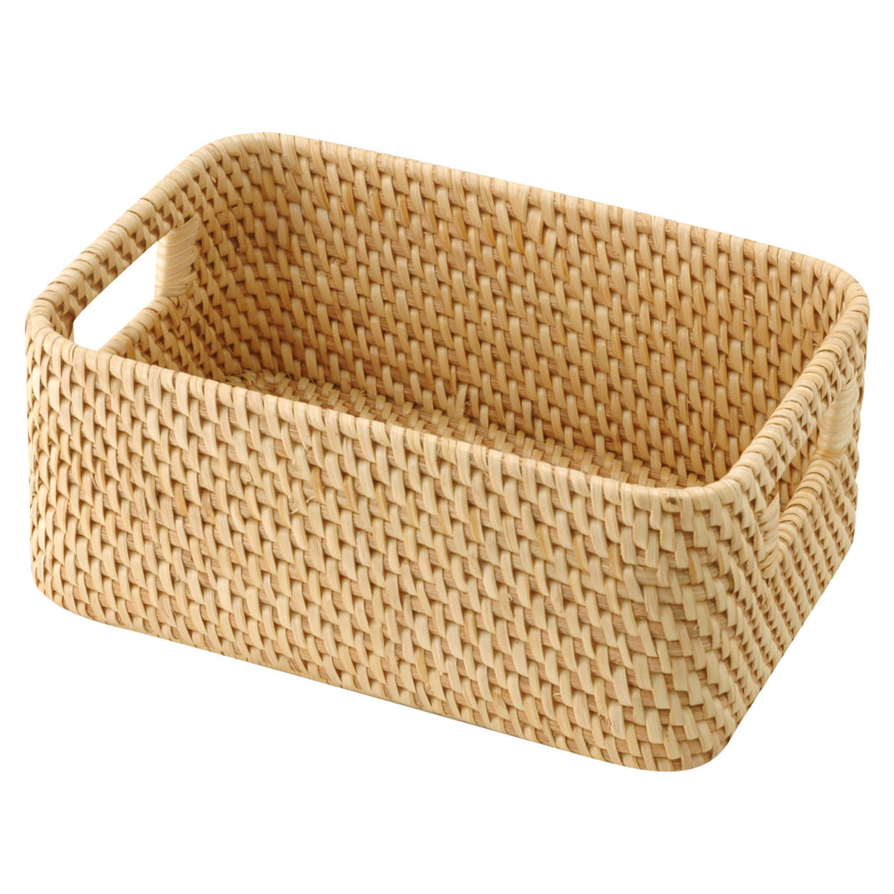 Rattan Basket with Handle 15x22x9cm