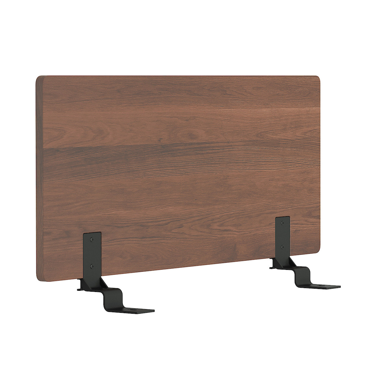 Platform Bed Walnut Headboard Single
