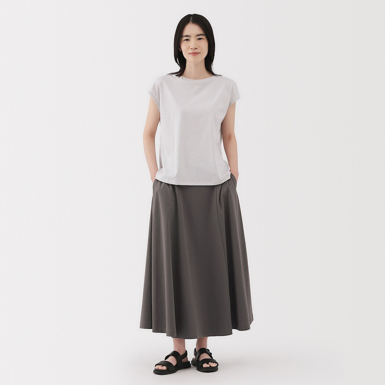 Women's Cotton Cool Touch Elasticated Waist Skirt