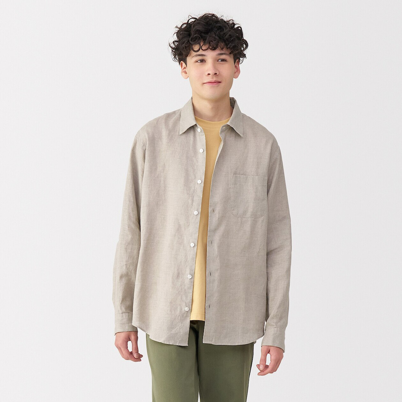 Men's Washed Linen Shirt