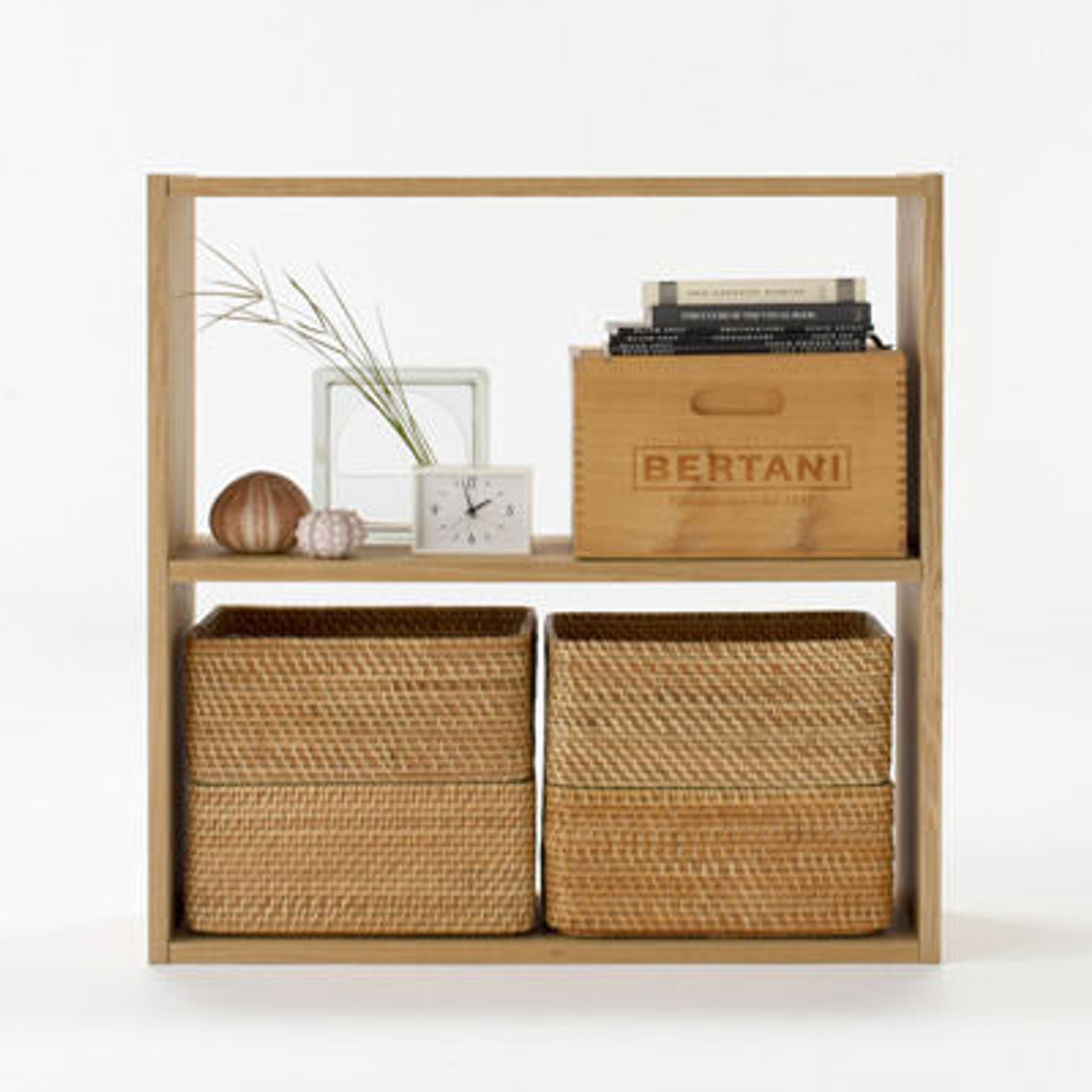 Oak Wide 2 Shelf