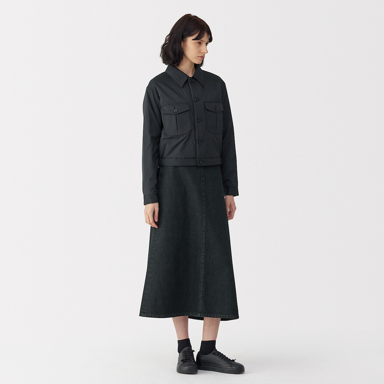 Women's Washi and Denim Skirt