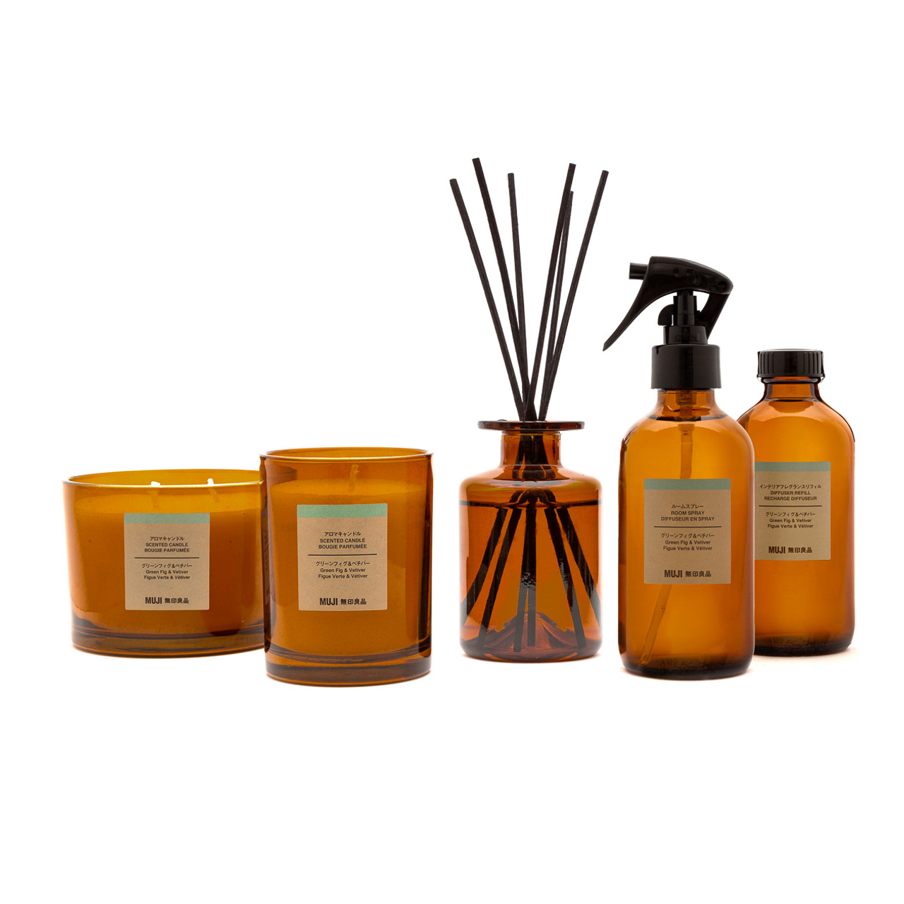 Green Fig and Vetiver Reed Diffuser Refill 250ml