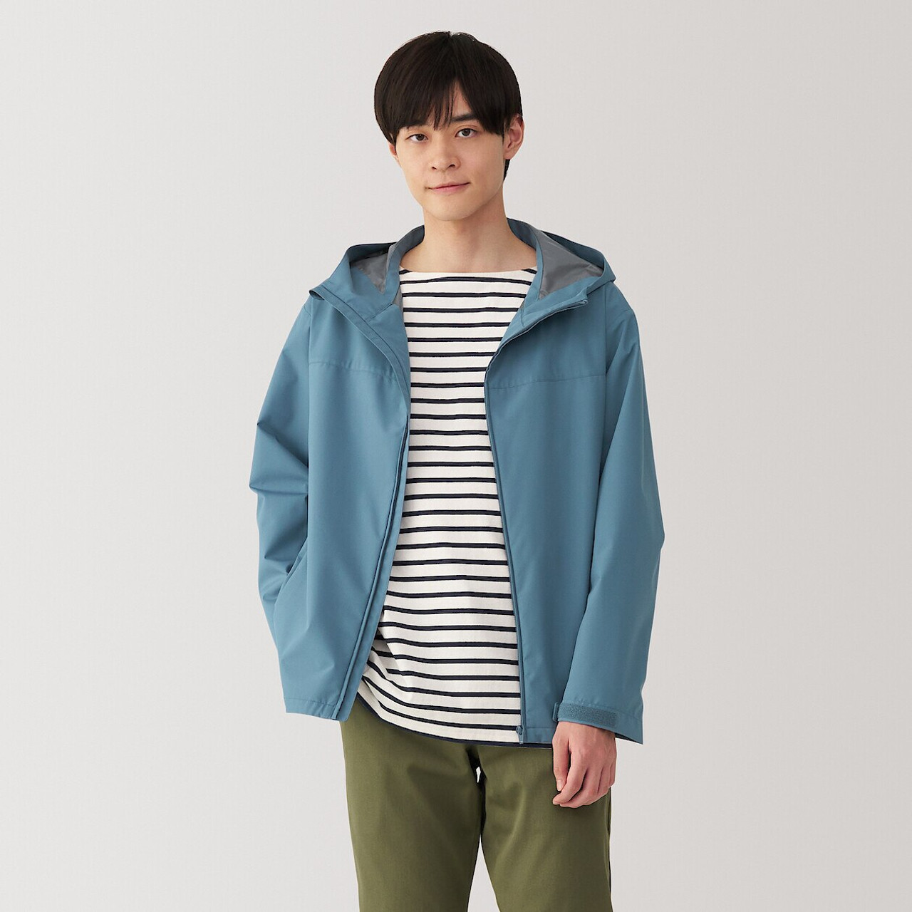 Men's Water‐Repellent Hooded Jacket
