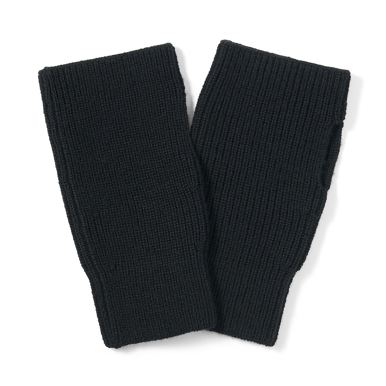 Unisex Wool Ribbed Hand Warmers