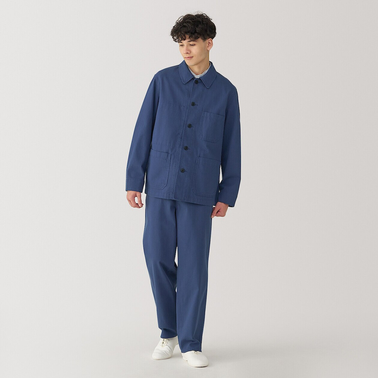 Men's Kapok Blend Herringbone Chore Jacket