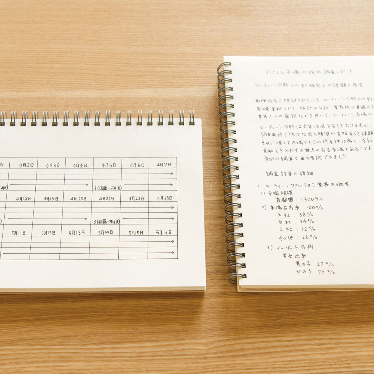 Recycling Paper Double Ring Notebook A5