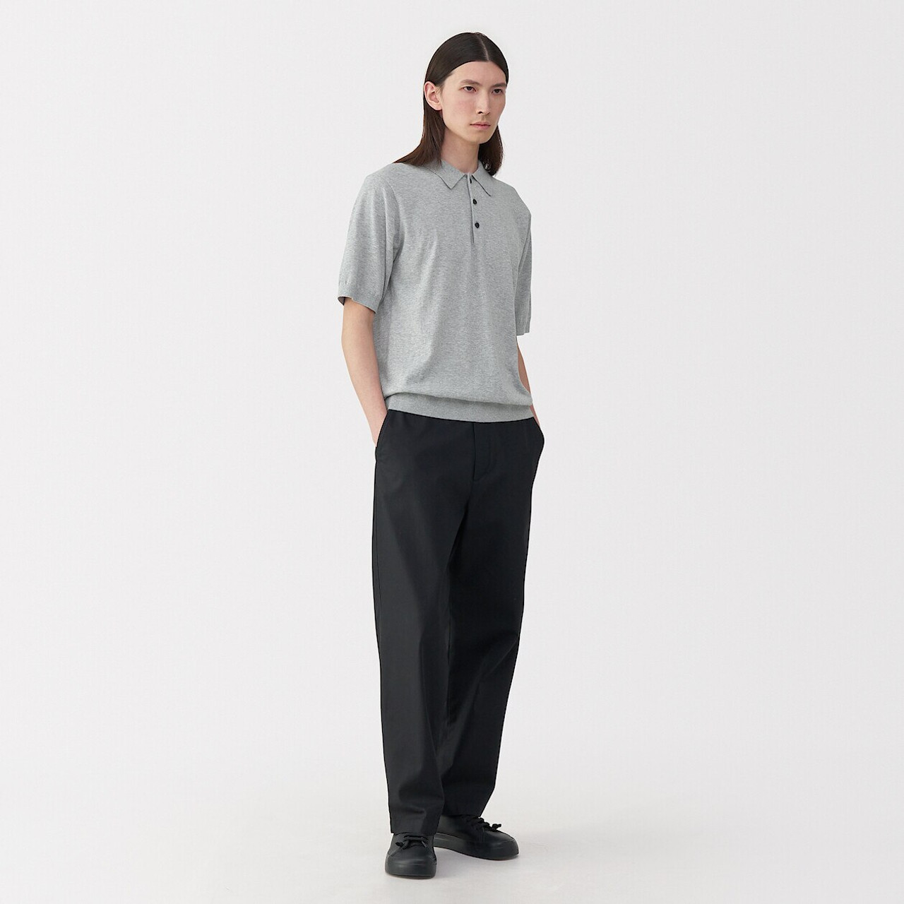 Men's Cotton Fine Knit Polo
