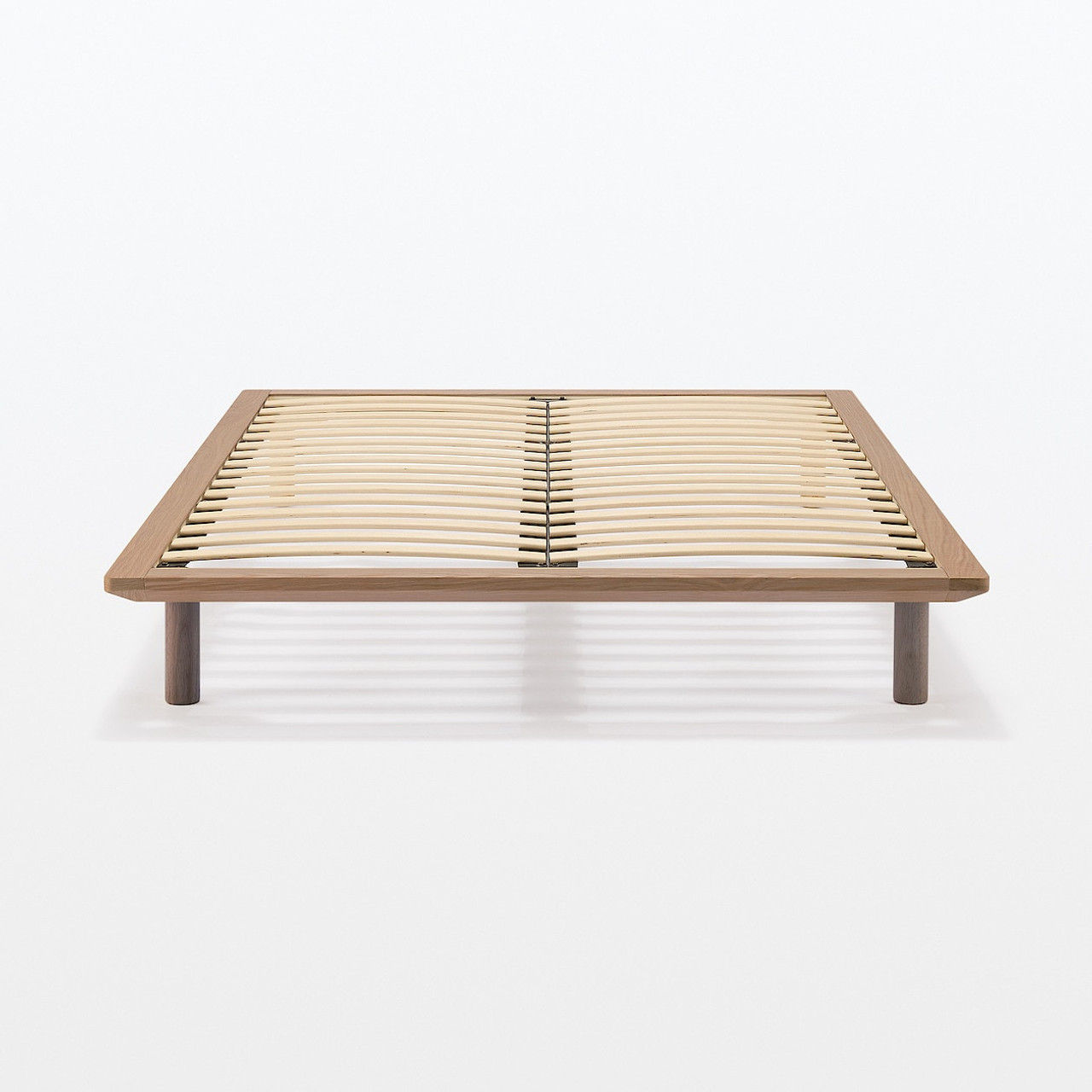 Platform Bed Walnut Main Unit Large Double