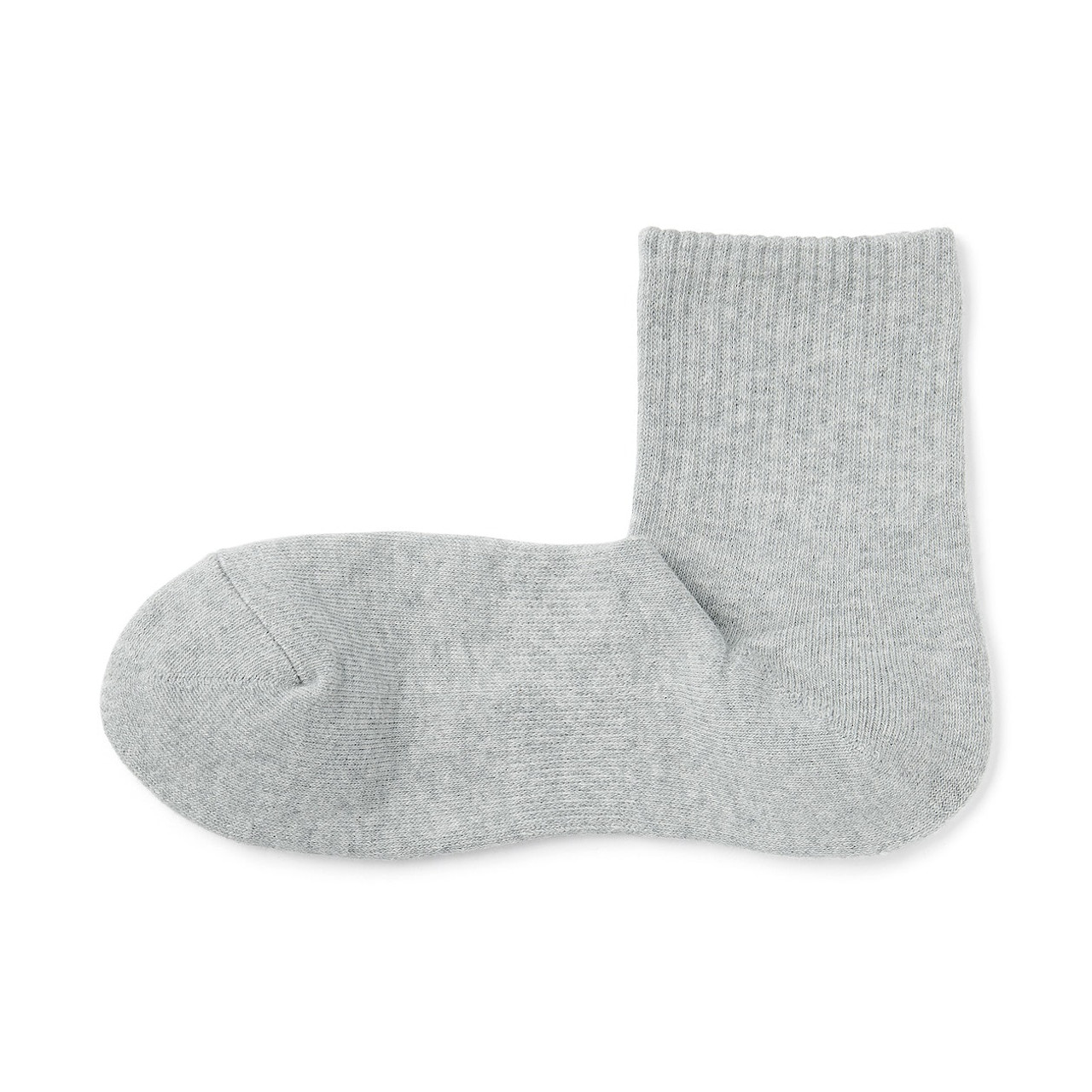Men's Right Plain Angle Thick Short Socks