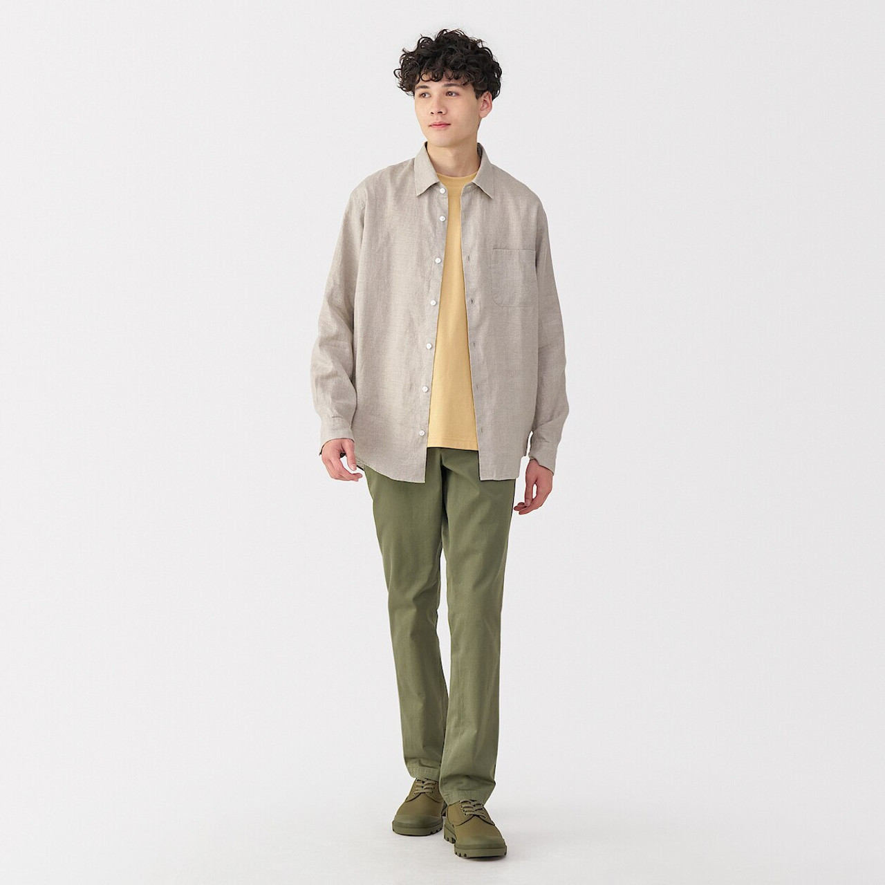 Men's Washed Linen Shirt