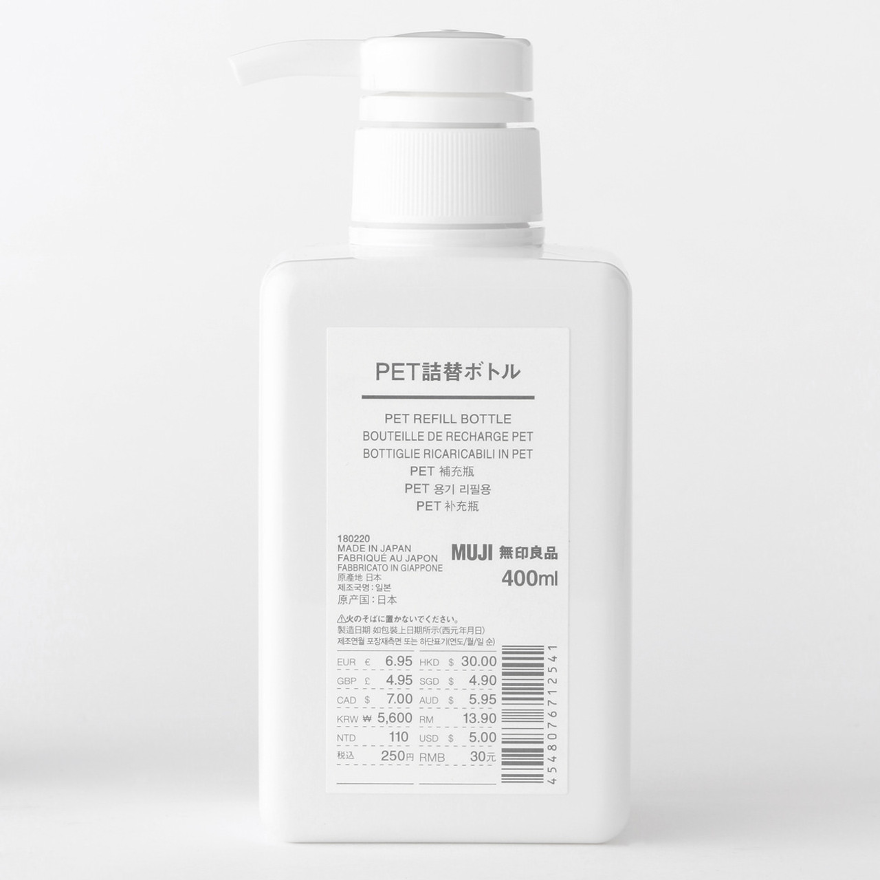 PET Pump Bottle ‐ 400ml