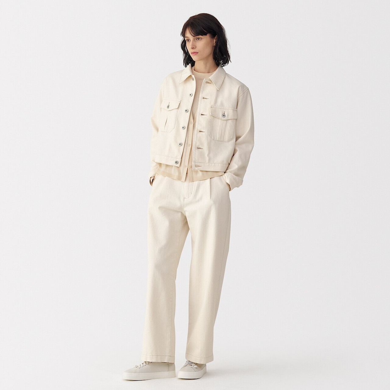 Women's Washi and Cotton Twill Denim Jacket