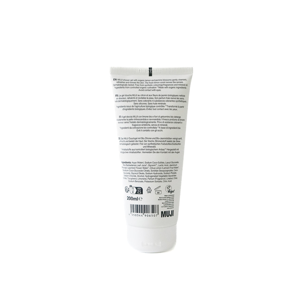 Shower Gel‐ Lemon & Jasmine