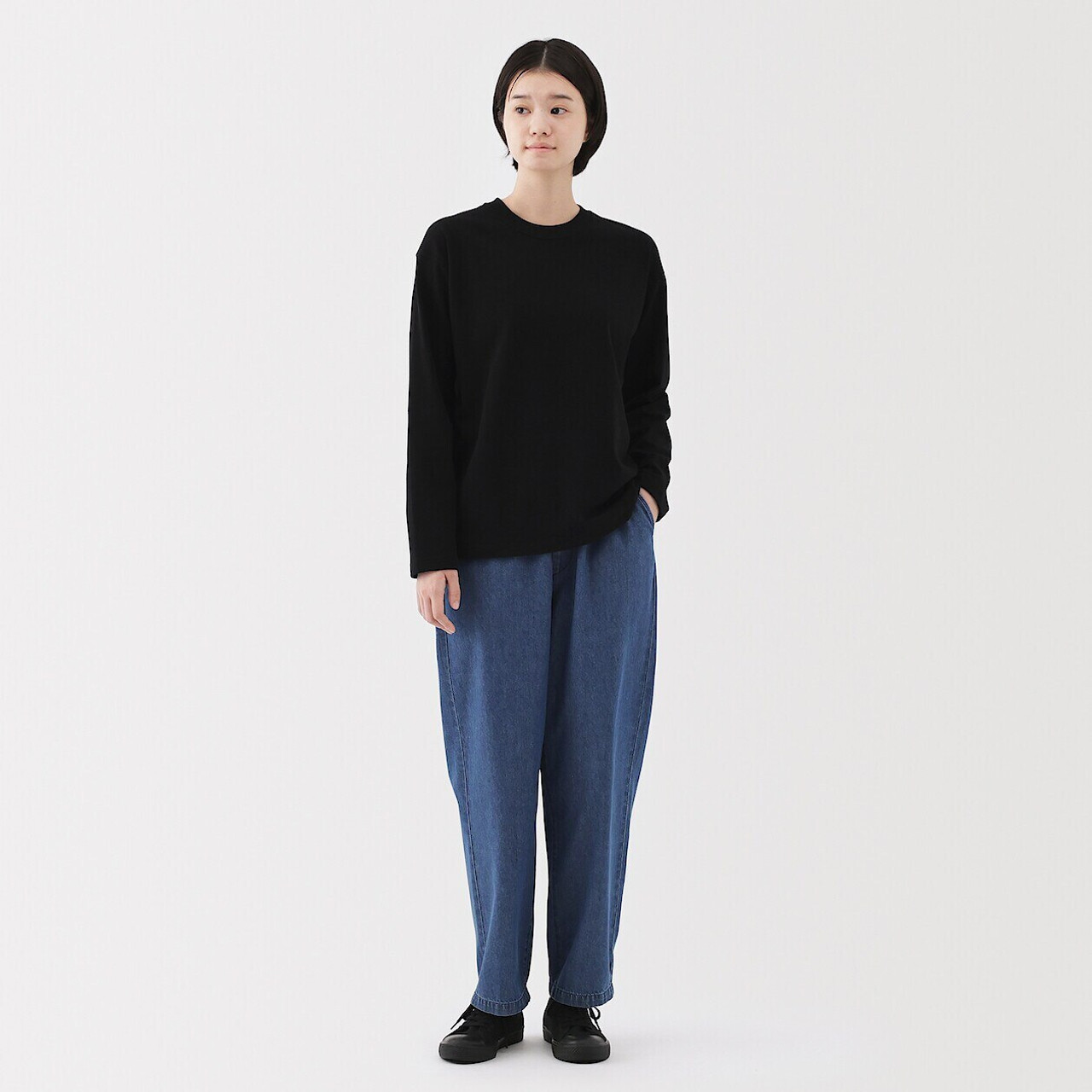 Women's Cotton Denim Comfort Fit Trousers