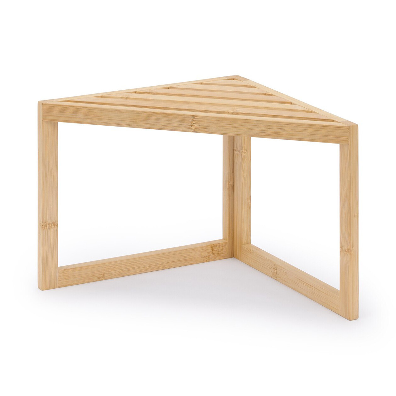 Bamboo Corner Shelf Unit 1 Tier
