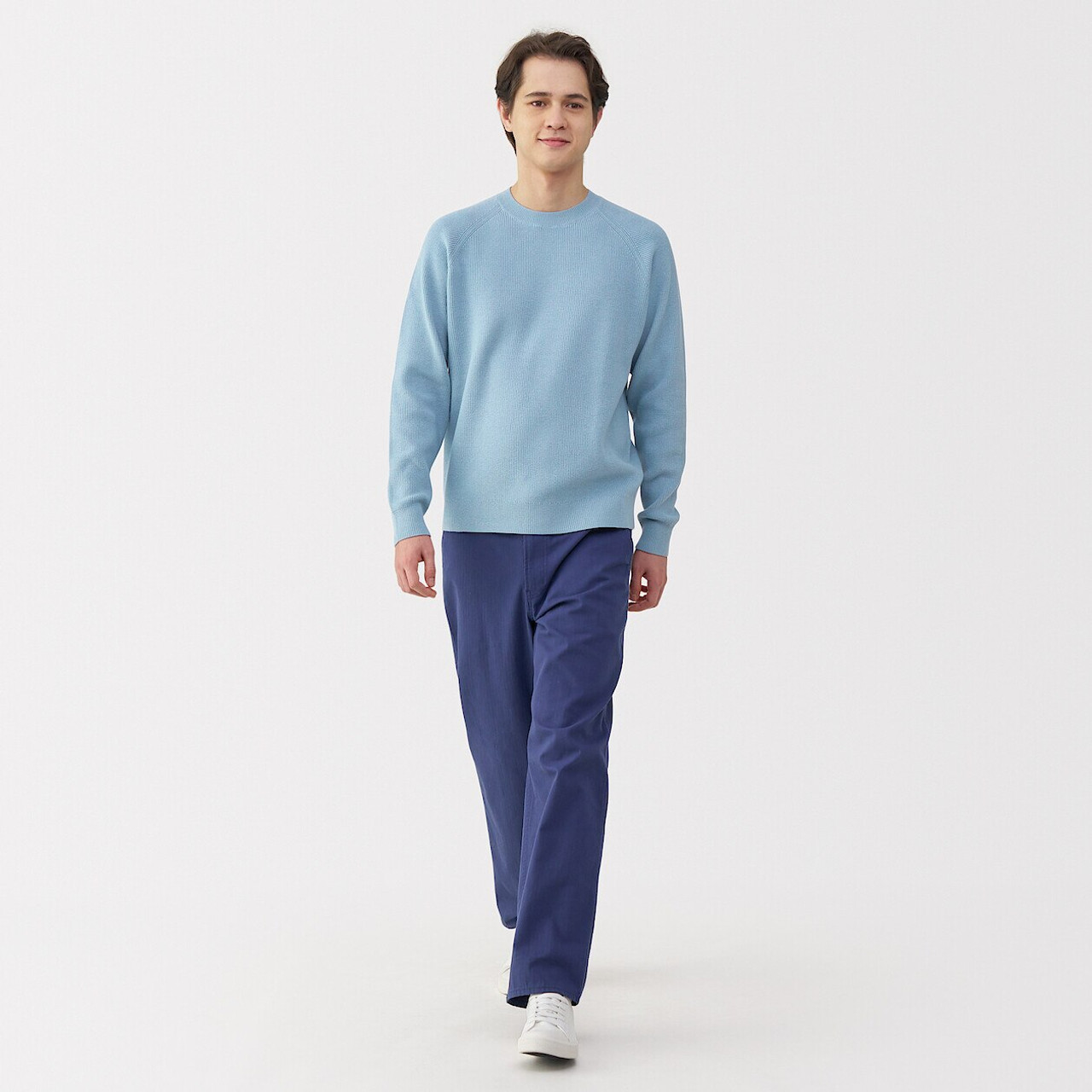 Men's Ribbed Crew Neck Jumper