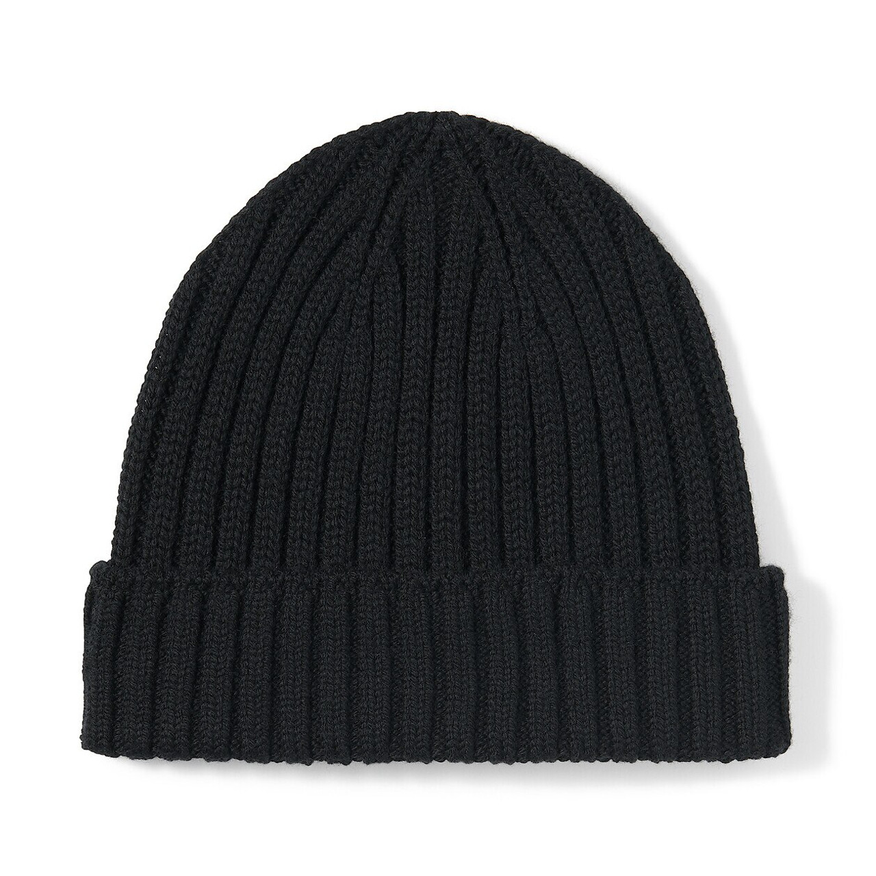 Unisex Non‐Itchy Wool Ribbed Beanie