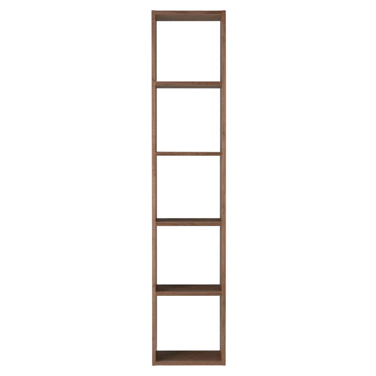 Walnut Narrow 5 Shelf