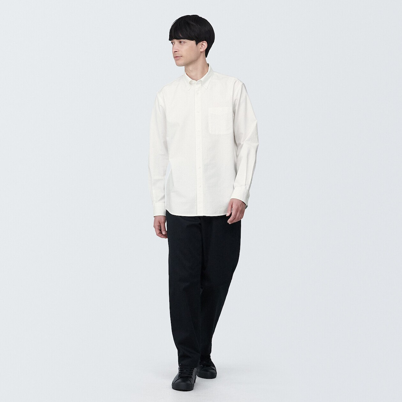 Men's Washed Oxford Button Down Shirt