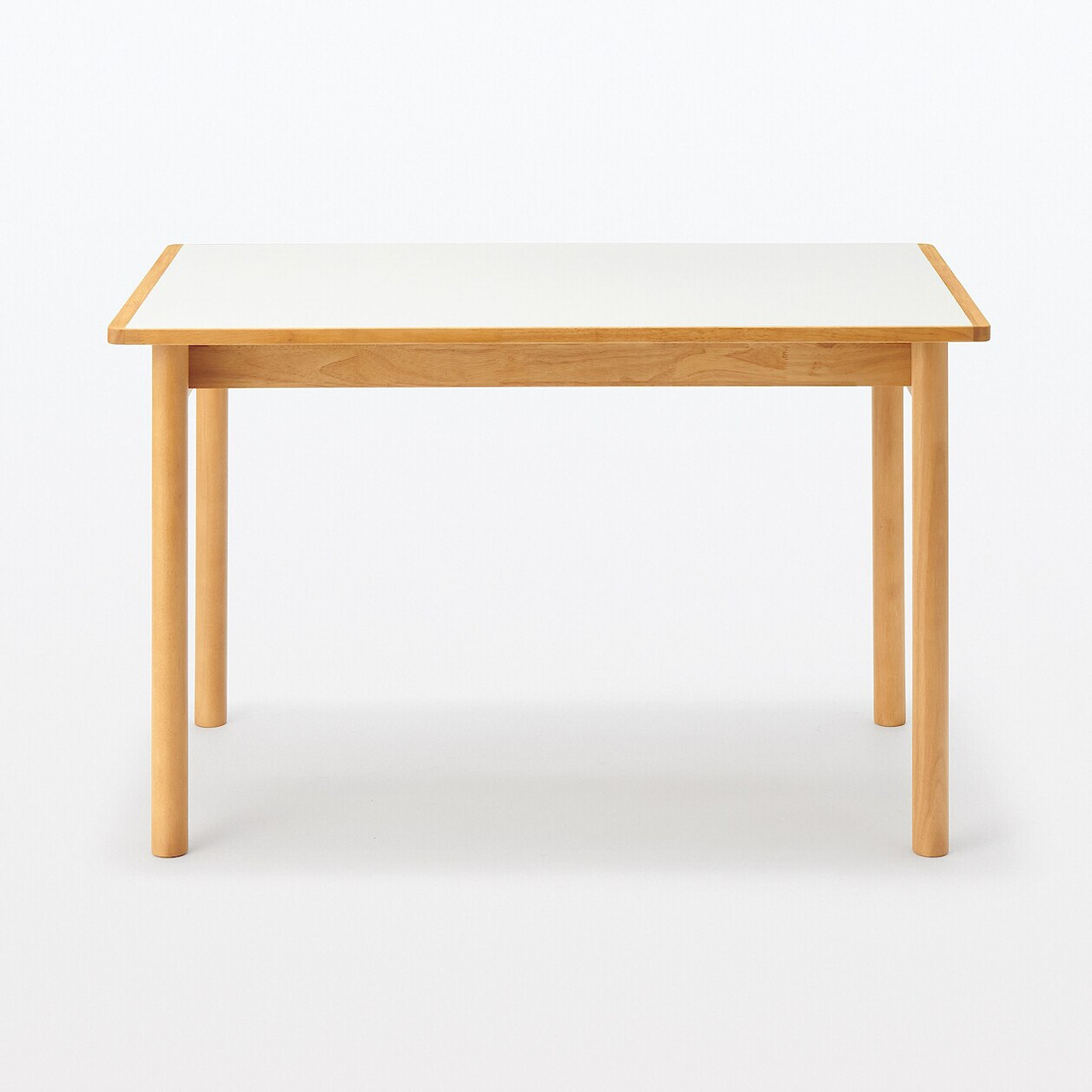 Rubberwood Table with Melamine Top Rectangular Small