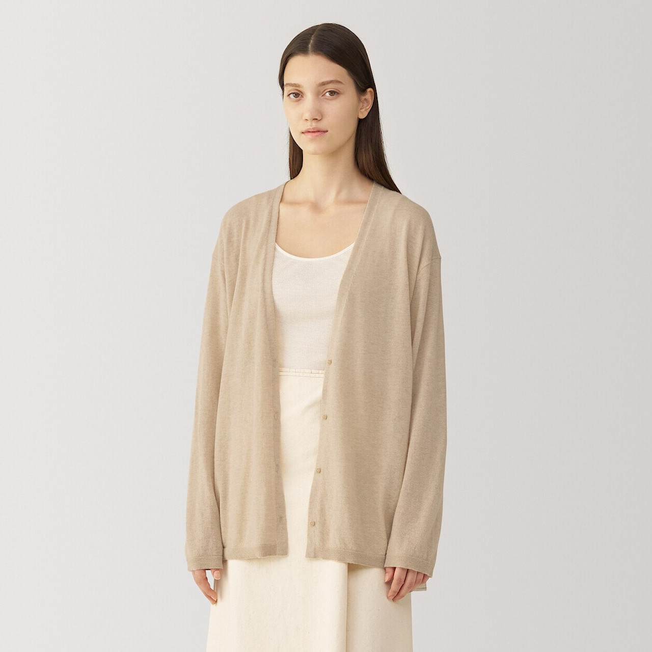 Women's Undyed Cashmere Cardigan