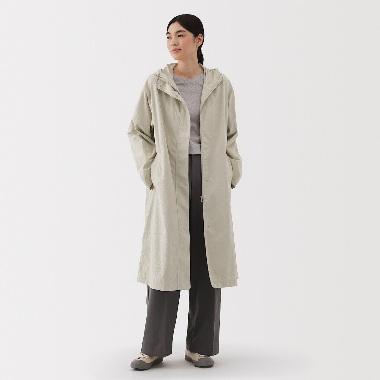 Women's Water‐Repellent Hooded Coat