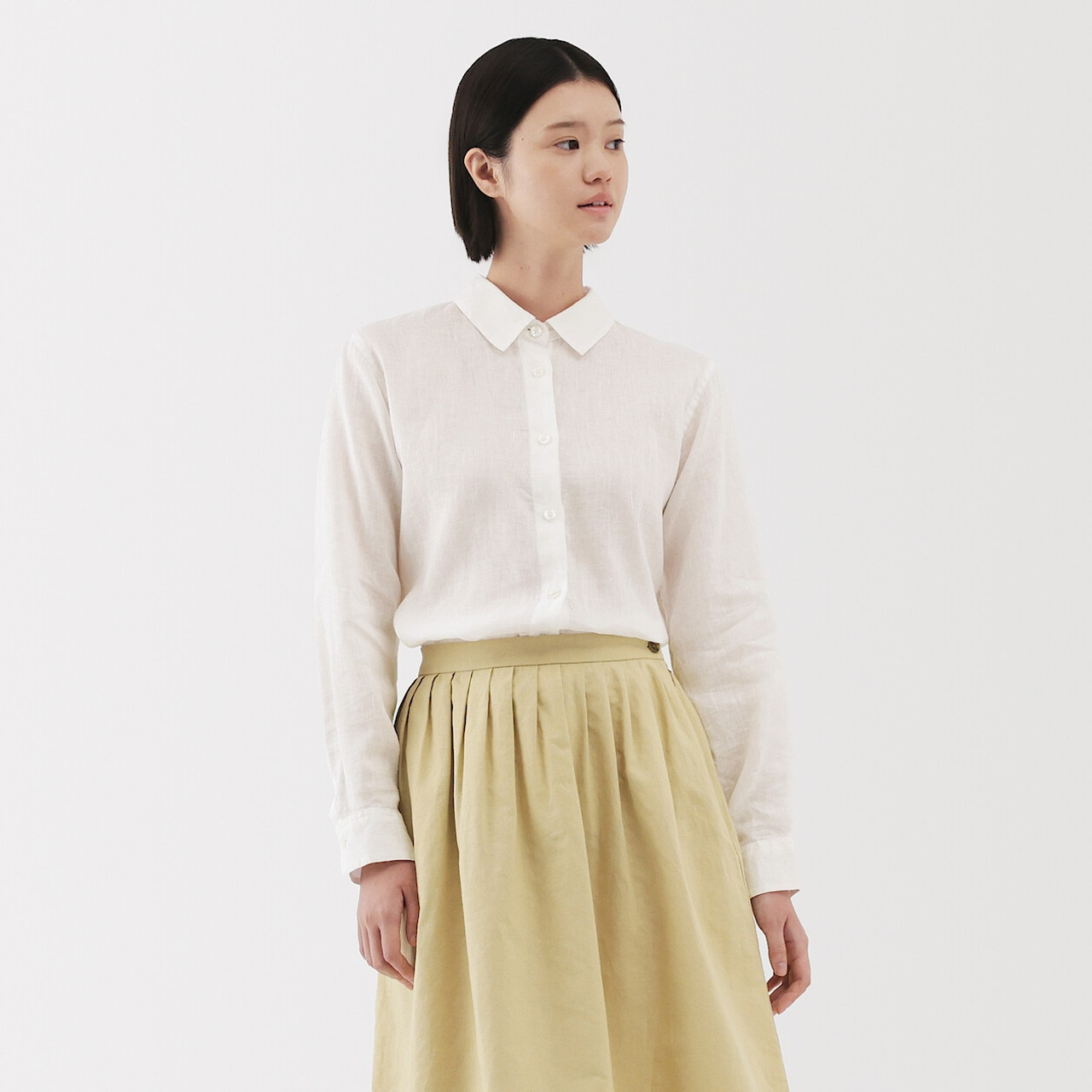 Women's Washed Linen Shirt