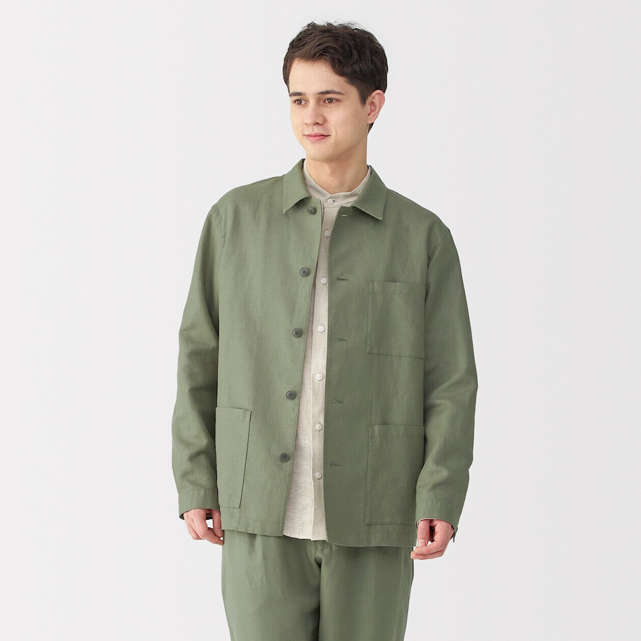 Men's Hemp Blend Shirt Jacket