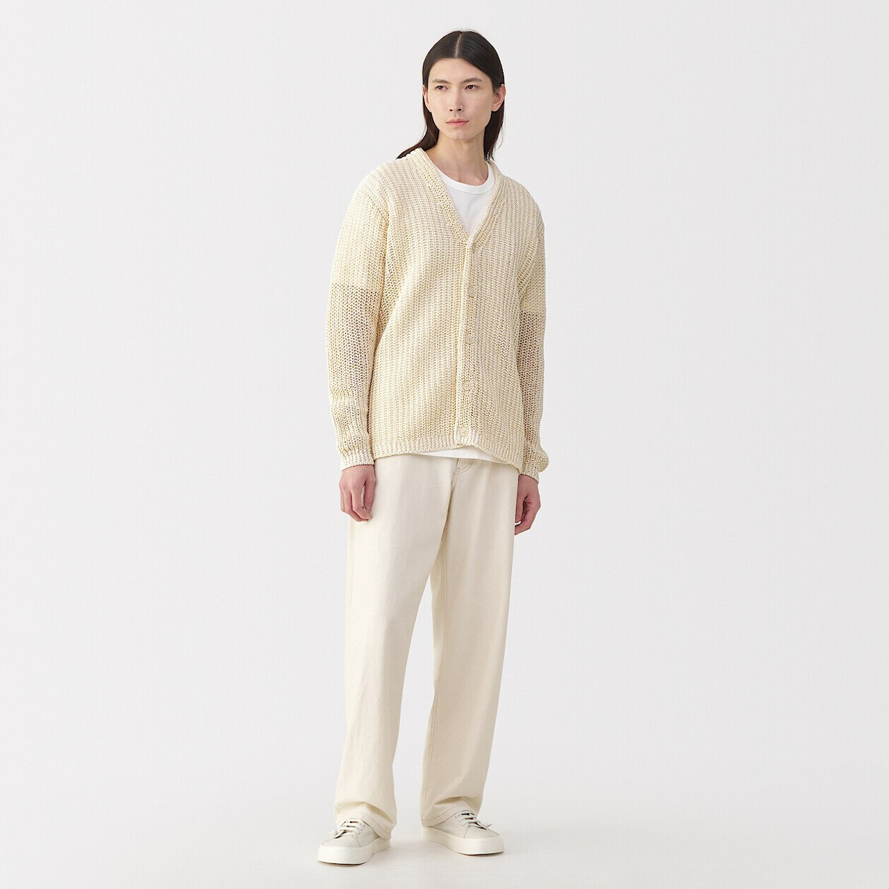 Men's Cotton Chunky Knit Cardigan