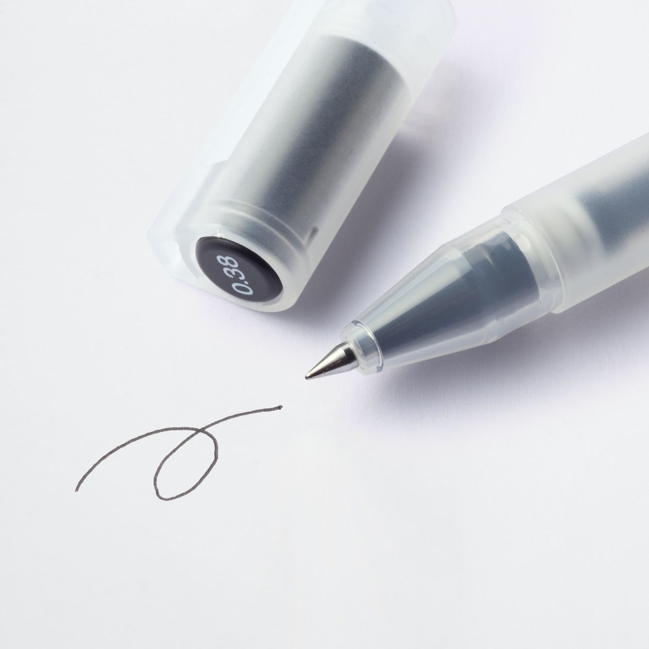 Coloured Gel Pen with Cap ‐ Single ‐ 0.38mm