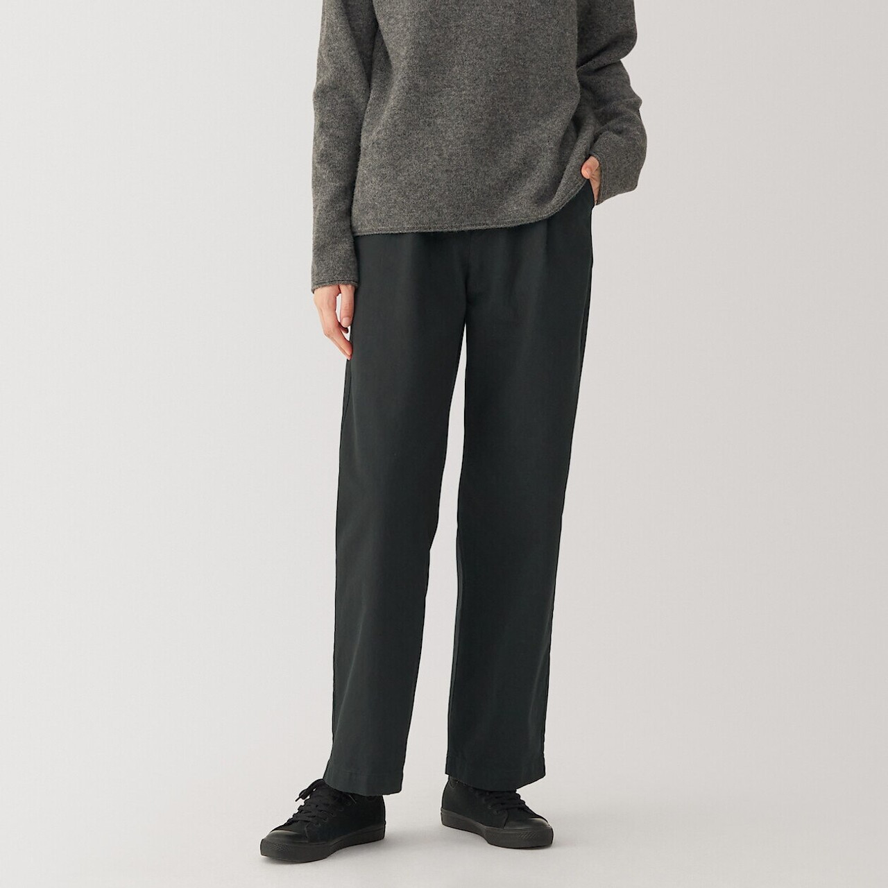 Women's Washi Blend Trousers Black