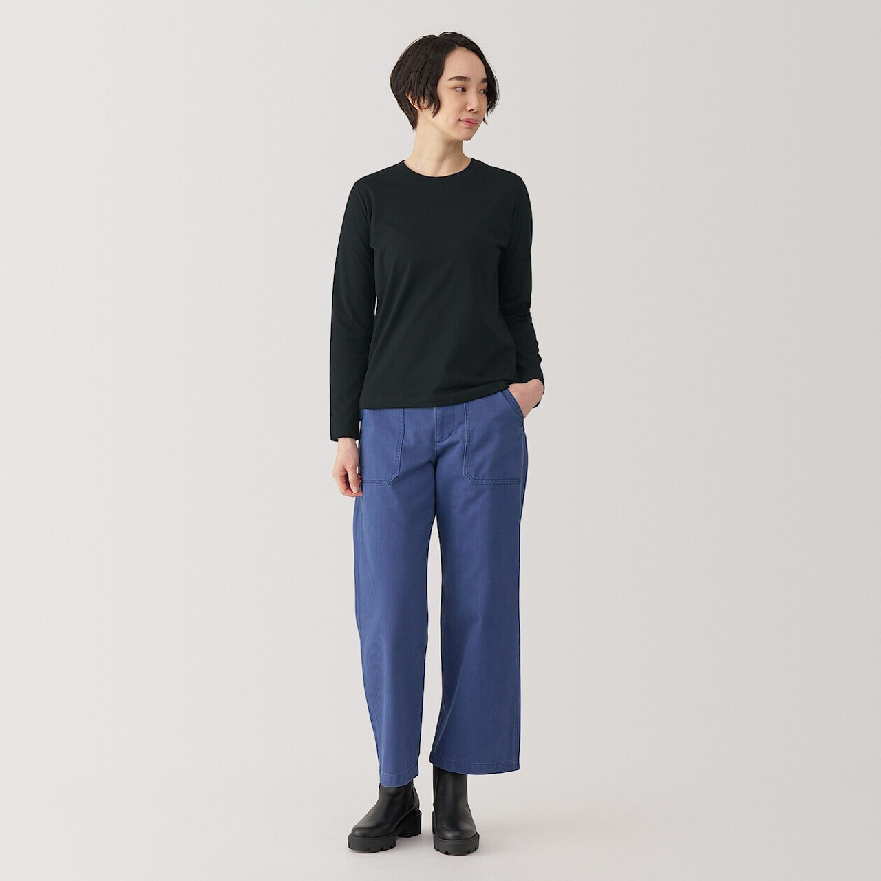 Women's Cotton Blend Long Sleeve T‐shirt 19317