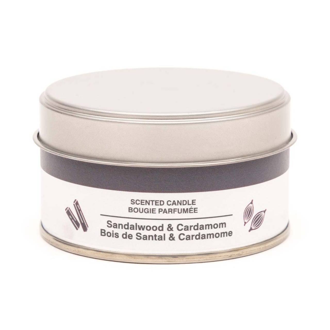Sandalwood and Cardamom Tin Candle ‐ 1 Wick