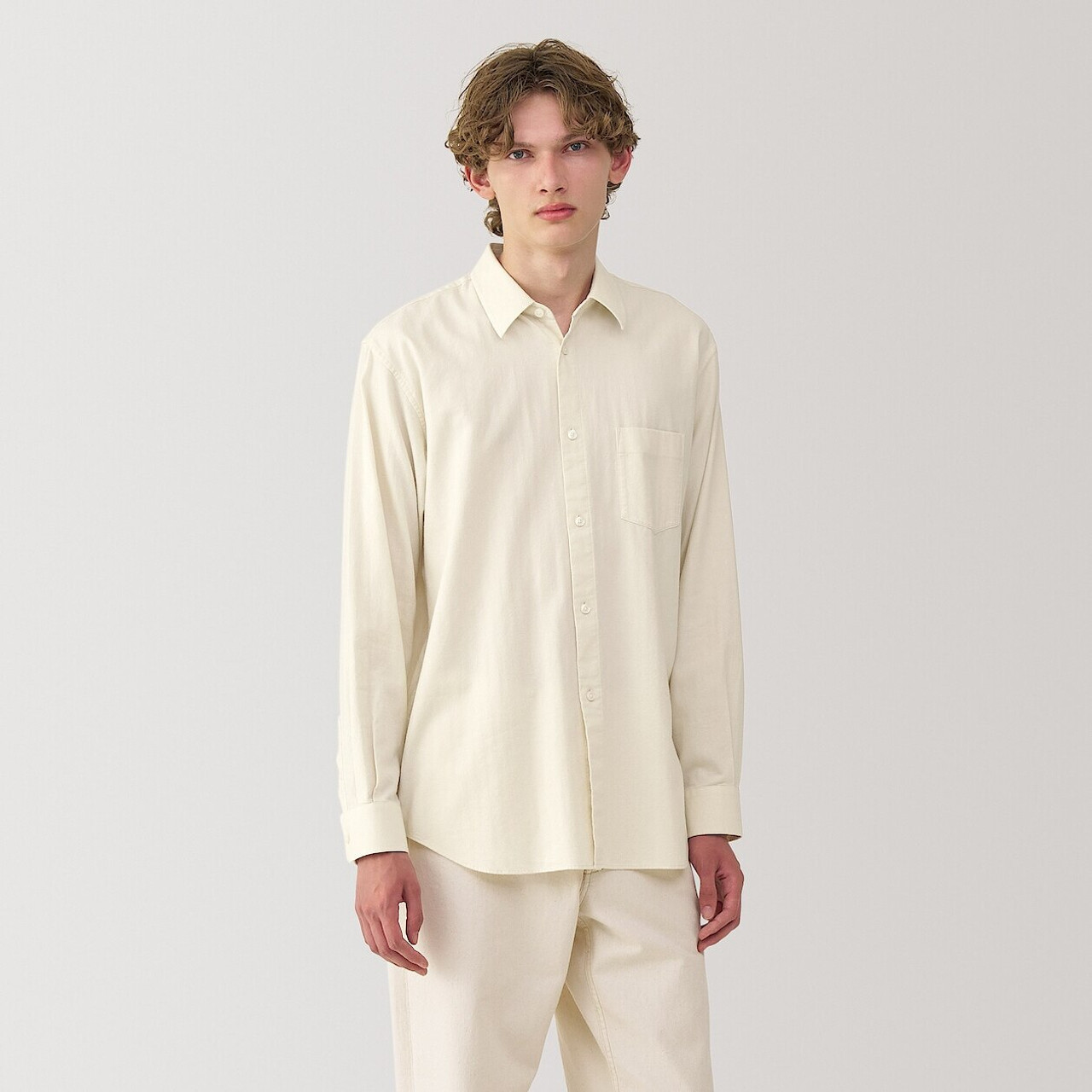 Men`s Brushed Cotton Twill Shirt