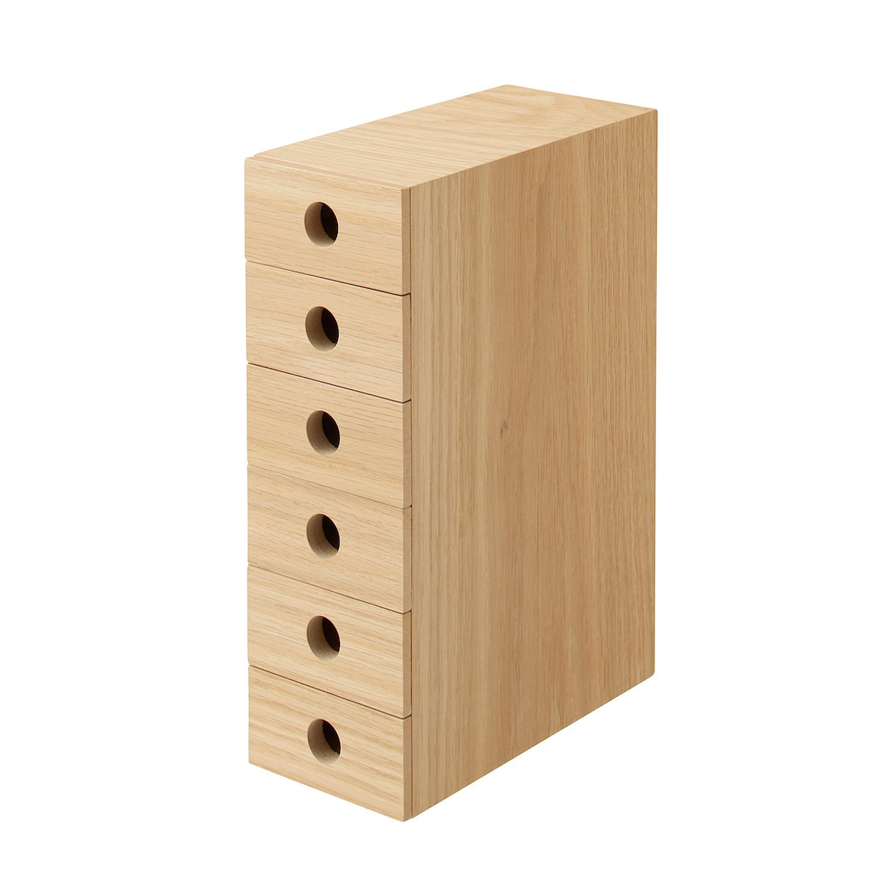 Wooden Modular Bi‐Directional 6 Drawers