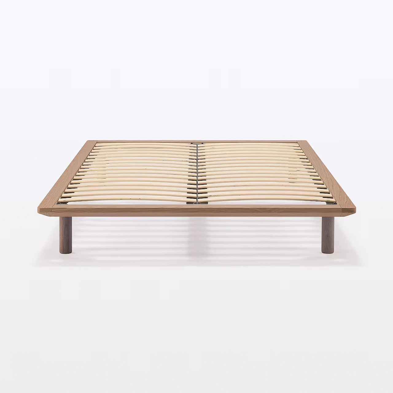 Platform Bed Walnut Main Unit Double