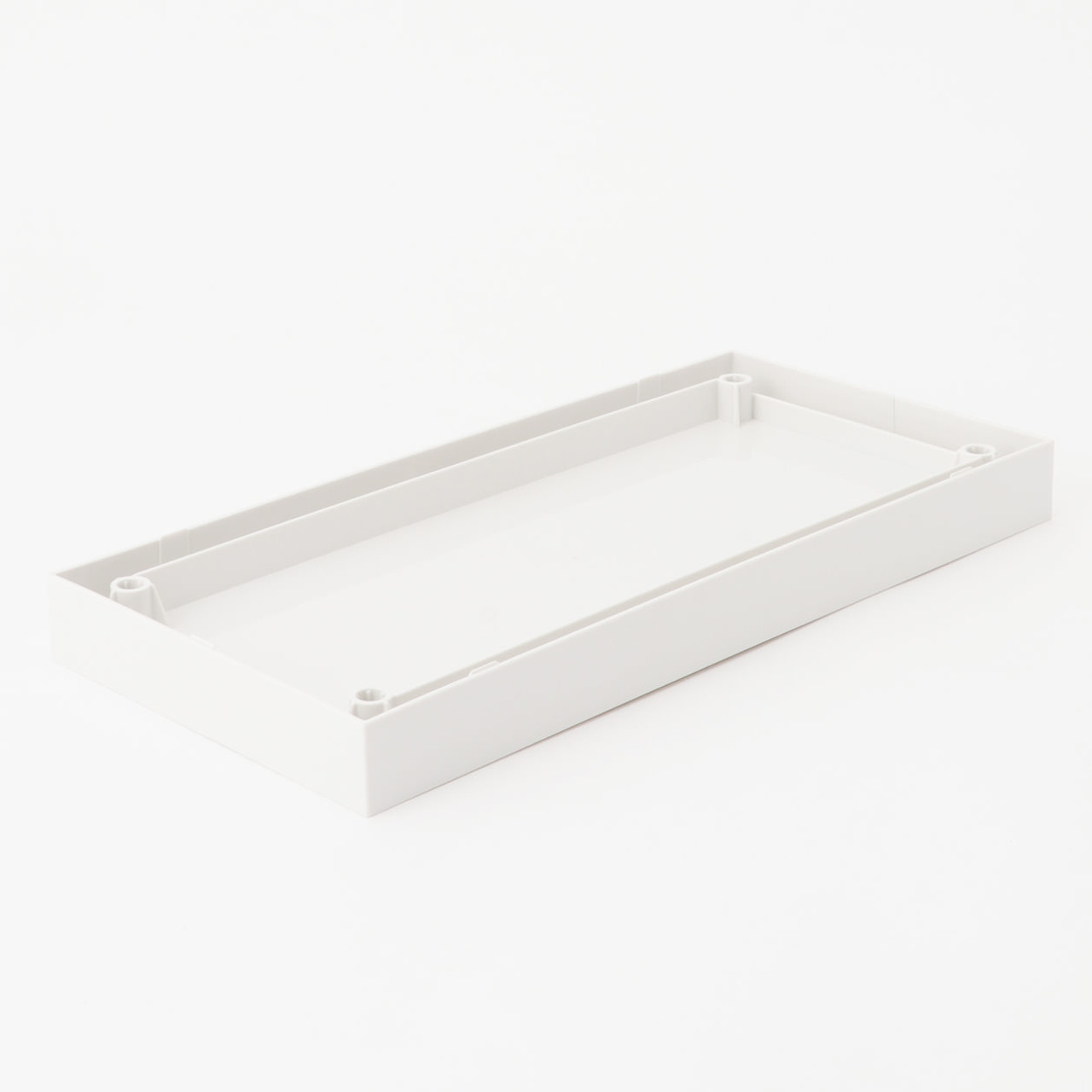 PP File Box Lid ‐ White Grey 15cm