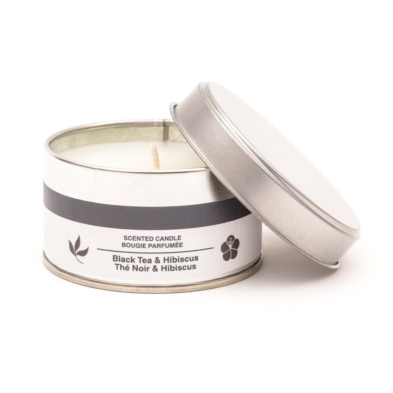 Black Tea and Hibiscus Tin Candle ‐ 1 Wick
