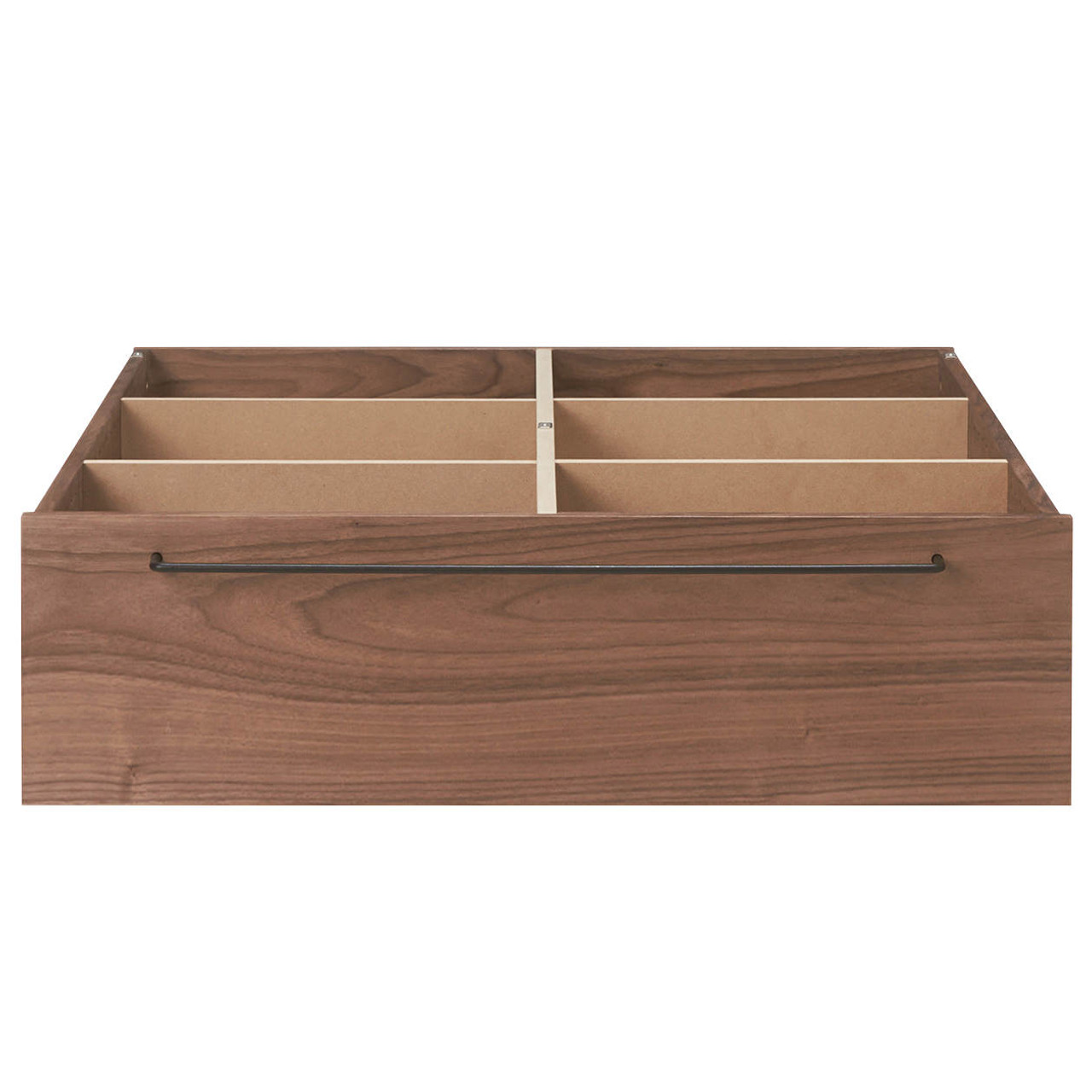 Underbed Drawer for Platform Bed Walnut‐ Large 25cm