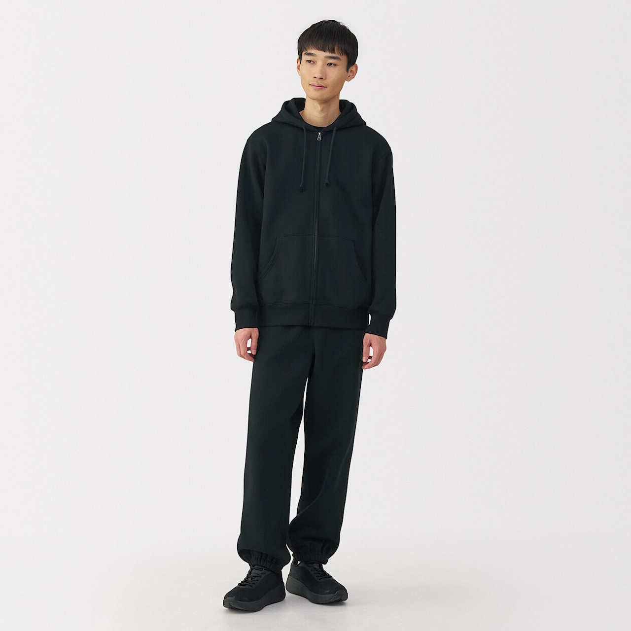 Men's Cotton Blend Zip Through Hoodie