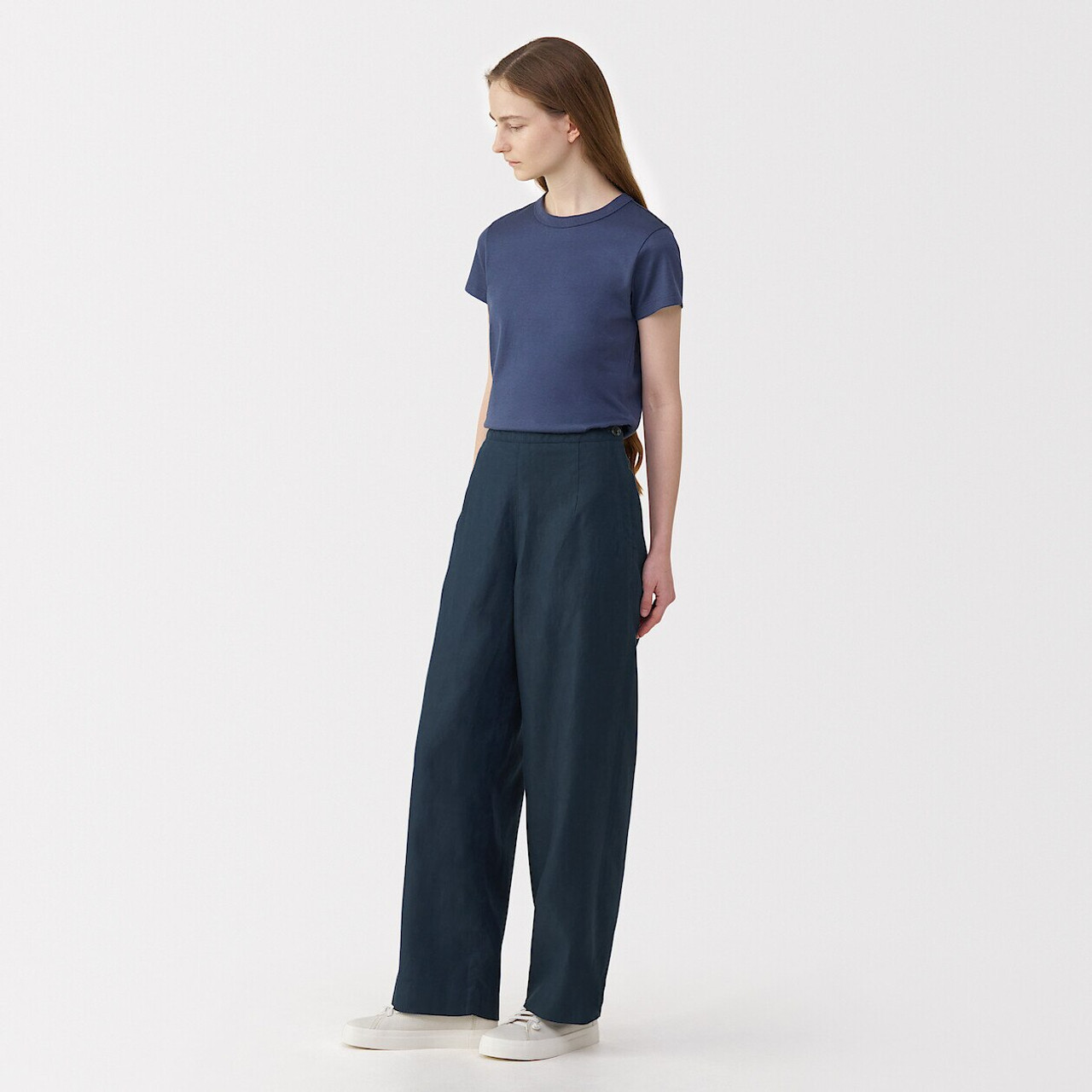 Women's Linen Wide Leg Trousers