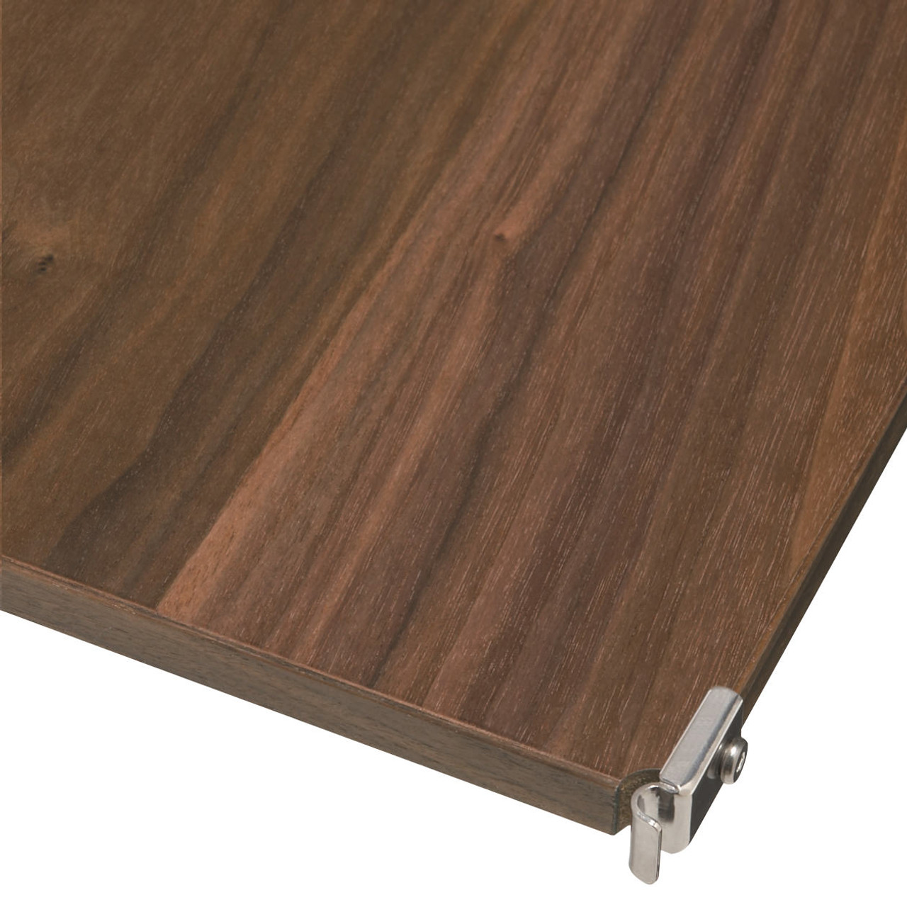 Stainless Steel Unit ‐ Walnut Additional Shelf ‐ Wide