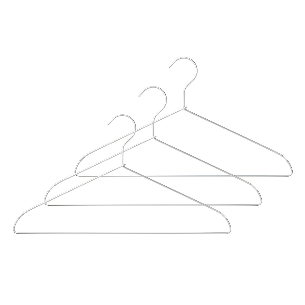 Aluminium Laundry hangers ‐ Set of 3 / 45cm