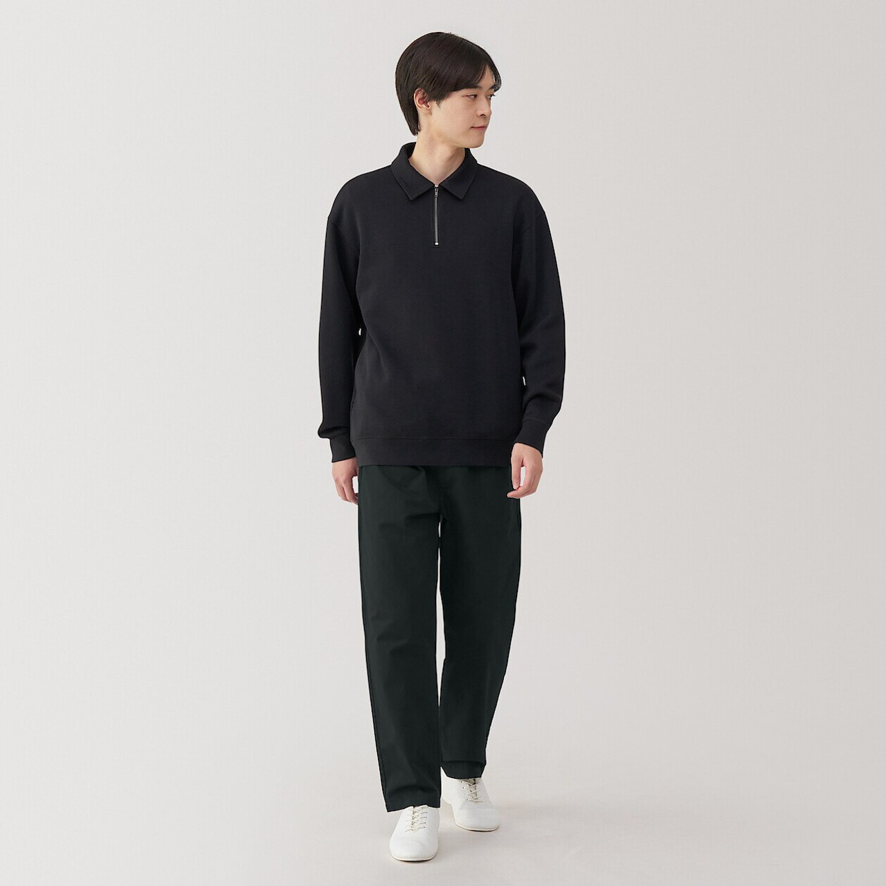 Men's Washed Cotton Comfort Fit Trousers