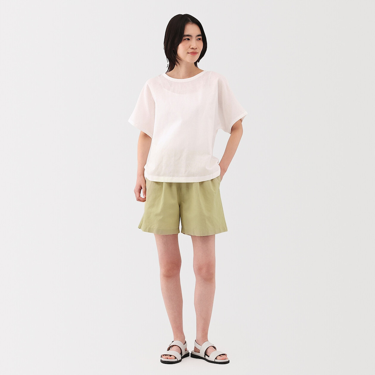 Women's Hemp Blend Elasticated Waist Shorts
