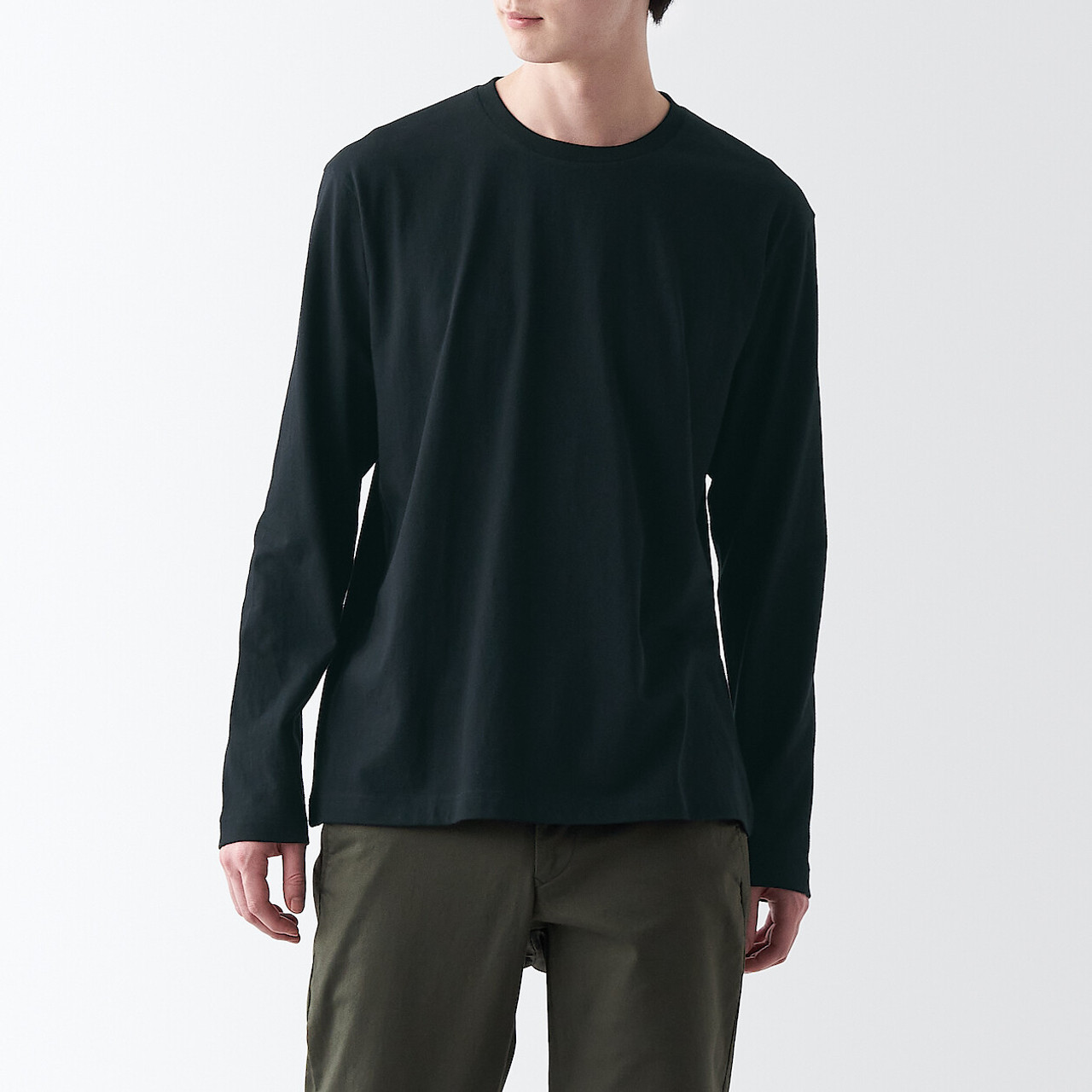Men's Washed Jersey Long Sleeve T‐shirt..