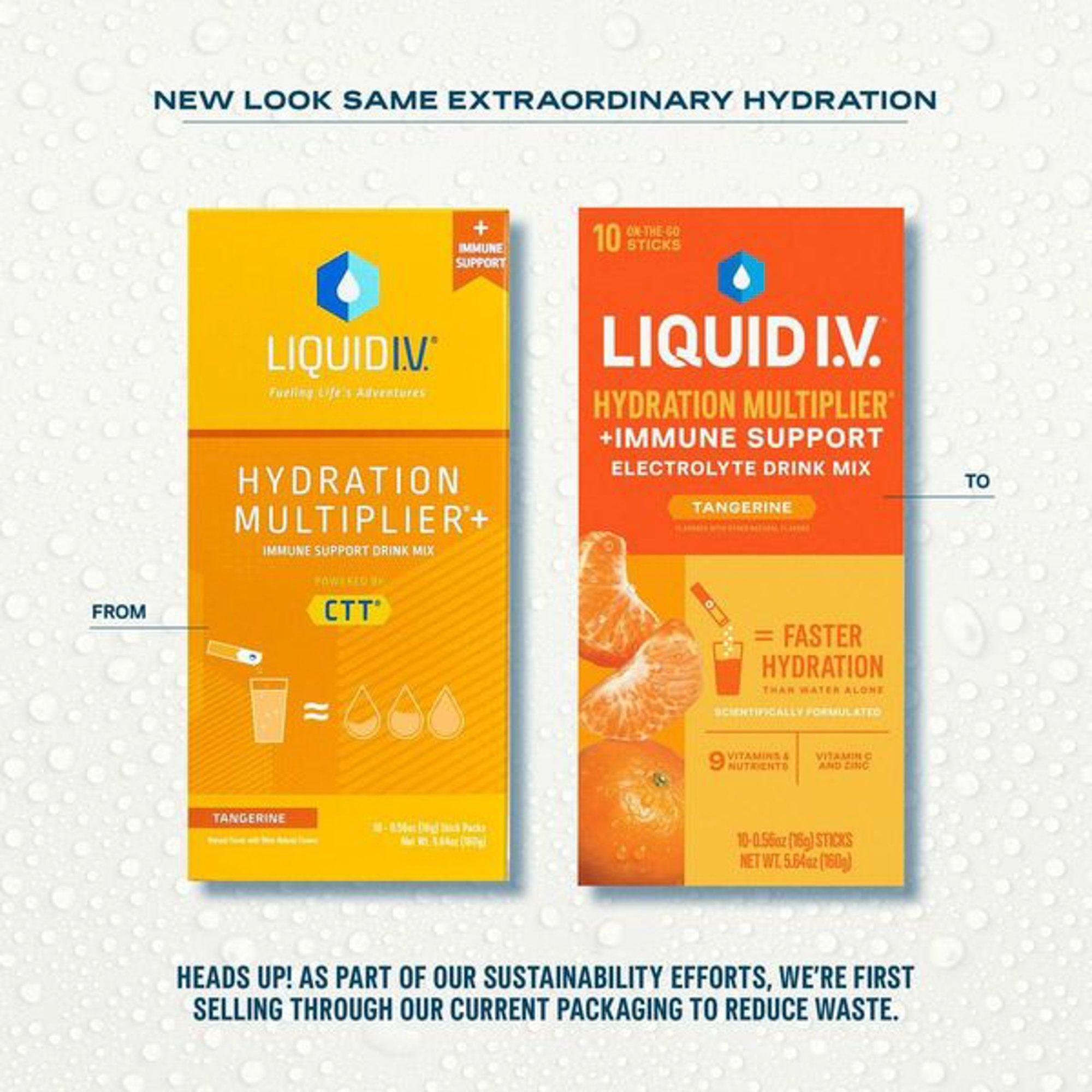 Hydration Multiplier+ Immune Support Electrolyte Drink Mix Tangerine - 10 ct