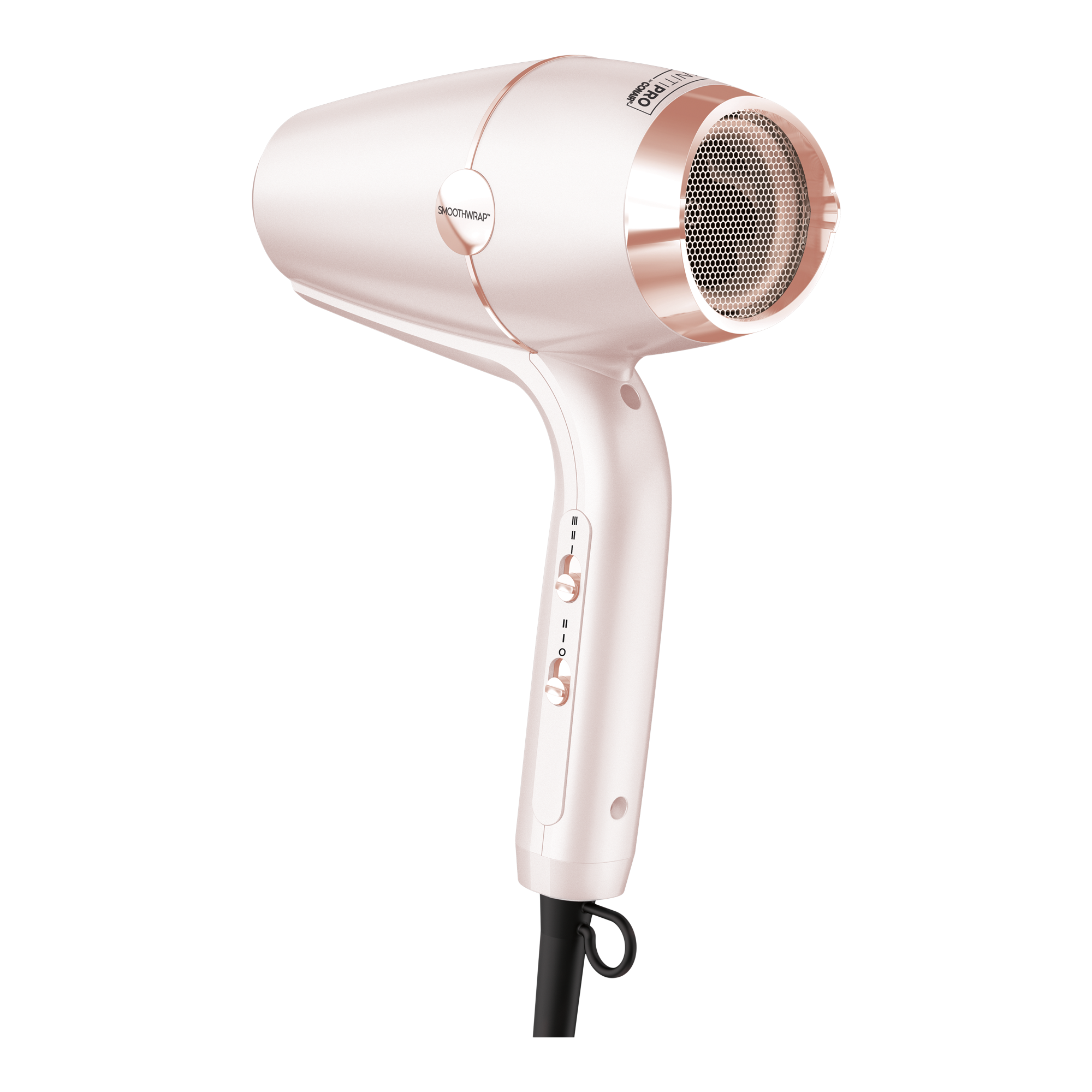 InfinitiPRO By Conair SmoothWrap Hair Dryer with Dual Ion Therapy - Light Blue Metallic
