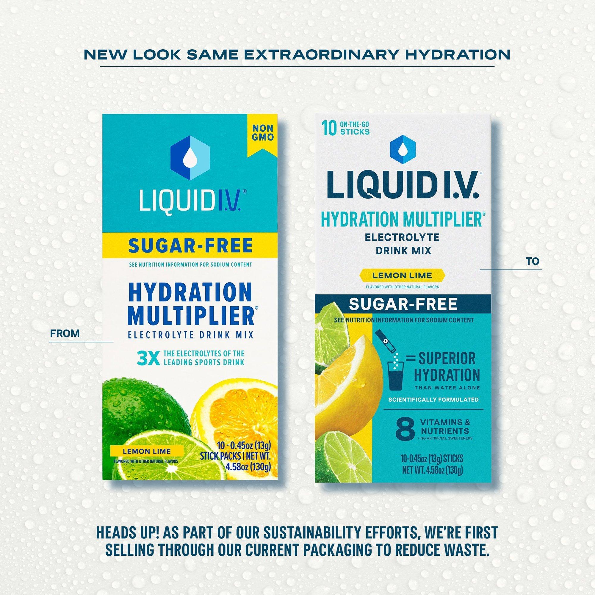 Hydration Multiplier Electrolyte Drink Mix Sugar Free Lemon Lime - 10 ct